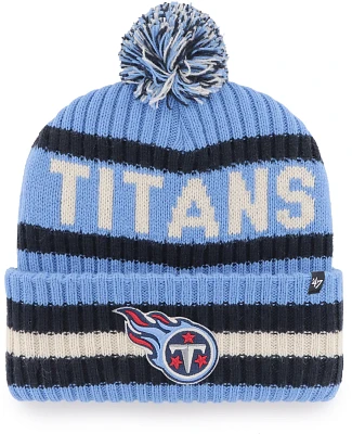 '47 Tennessee Titans Bering Cuff Knit Pom Hat                                                                                   