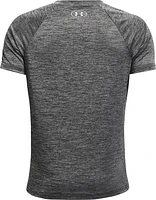 Under Armour Boys' UA Tech™ Split Logo Hybrid Short Sleeve T-shirt