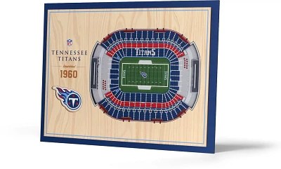 YouTheFan Tennessee Titans 5-Layer Stadium Views 3-D Wall Art                                                                   