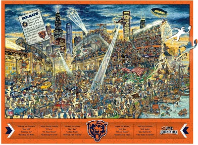 YouTheFan Chicago Bears Wooden Journeyman Puzzle                                                                                