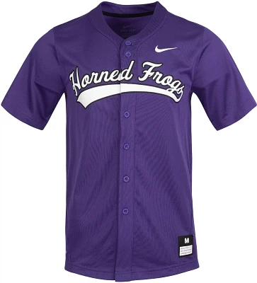 Nike Men's Texas Christian University Mascot Baseball Replica Jersey