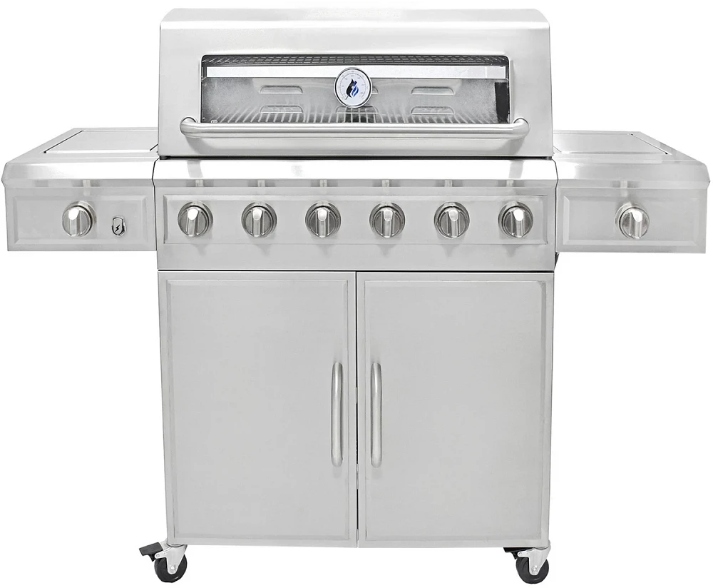 3 Embers 6-Burner Dual Fuel Propane Gas Grill                                                                                   