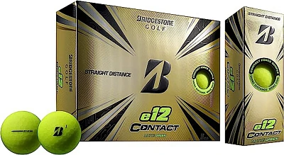 Bridgestone e12 Contact Matte Red Golf Balls 12 Pack