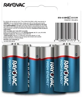 Rayovac C HIGH ENERGY Alkaline Batteries 4-Pack                                                                                 