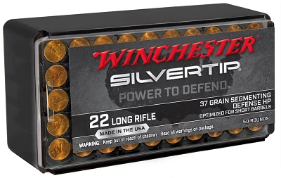 Winchester Silvertip .22 LR 37-Grain Rimfire Rifle Ammunition - 20 Rounds                                                       