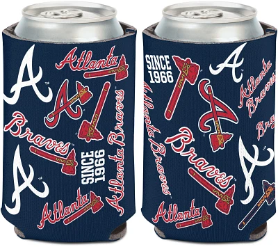 WinCraft Atlanta Braves Scatter Can Cooler Coozie                                                                               