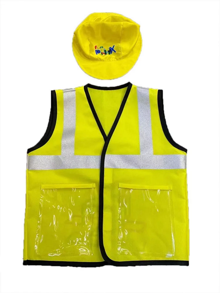 Funphix Kids' Busy Builders Construction Worker Costume                                                                         