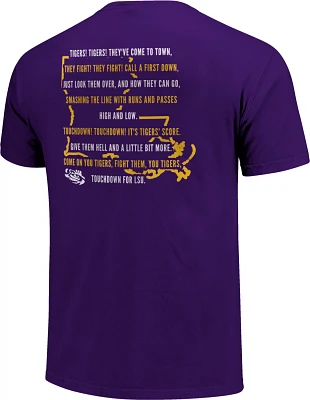 Image One Men's Louisiana State University Fight Song Overlay Short Sleeve T-shirt