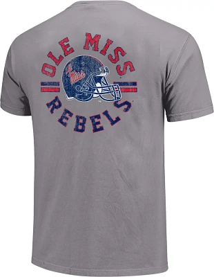 Image One Men's University of Mississippi Helmet Arch Short Sleeve T-shirt