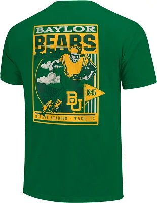 Image One Men's Baylor University Comfort Color Retro Poster and Stadium T-shirt                                                