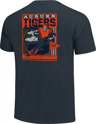 Image One Men's Auburn University Comfort Color Retro Poster and Stadium T-shirt                                                