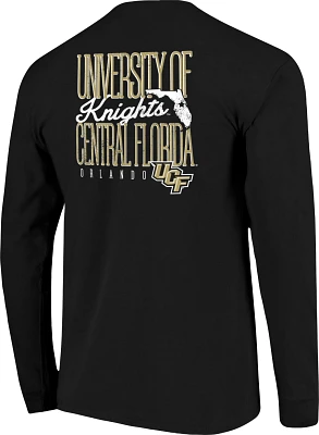 Image One Men's University of Central Florida Comfort Color Tall Type State Long Sleeve T-shirt