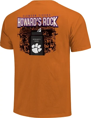 Image One Men's Clemson University Comfort Color Howards Rock Short Sleeve T-shirt