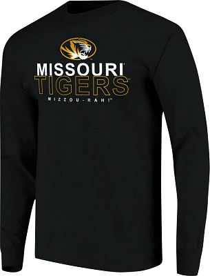 Image One Men's University of Missouri Overtype Logo Long Sleeve T-shirt                                                        