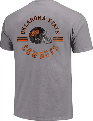 Image One Men's Oklahoma State University Helmet Arch Short Sleeve T-shirt