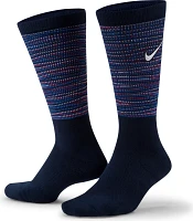 Nike Elite Basketball Pattern Arch Bands Support Crew Socks