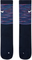 Nike Elite Basketball Pattern Arch Bands Support Crew Socks