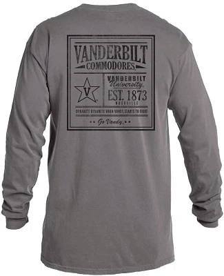 Image One Men's Vanderbilt University Comfort Color Vintage Poster Long Sleeve T-shirt