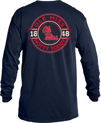 Image One Men's University of Mississippi Comfort Color Rounds Long Sleeve T-shirt                                              