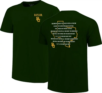 Image One Men's Baylor University Fight Song State Overlay T-shirt                                                              