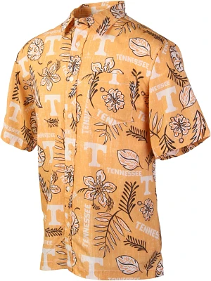 Wes and Willy Men's University of Tennessee Vintage Floral Button Down Shirt                                                    