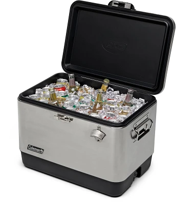 Coleman Reunion 54 qt Steel Belted Stainless Steel Cooler                                                                       
