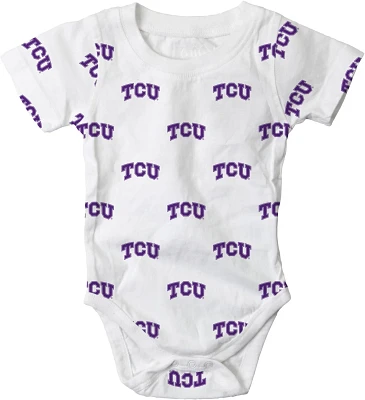 Wes and Willy Infant Boys' Texas Christian University Allover Graphic Creeper                                                   