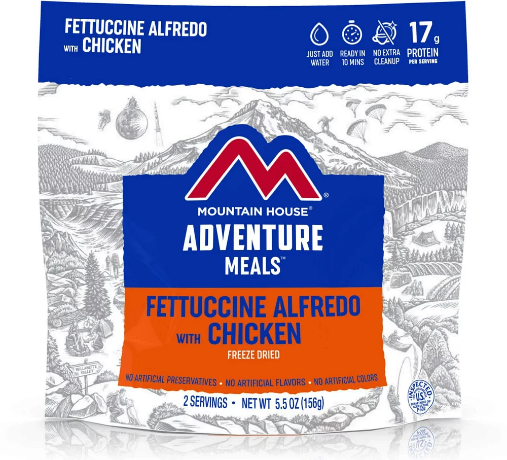 Mountain House Dry Fettuccine Alfredo with Chicken Pouch                                                                        