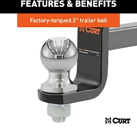 CURT Towing Starter Kit with 2 in Ball                                                                                          