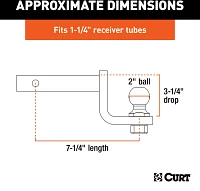 CURT Towing Starter Kit with 2 in Ball                                                                                          