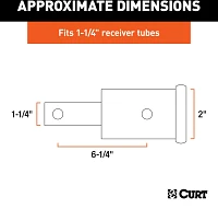 CURT Receiver Tube Adapter                                                                                                      