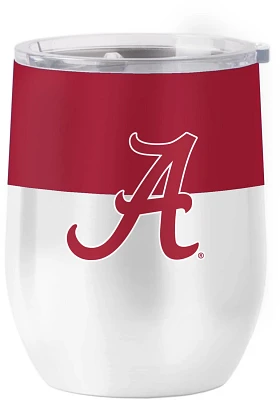 Logo University of Alabama Colorblock 16 oz Stainless Curved Tumbler                                                            