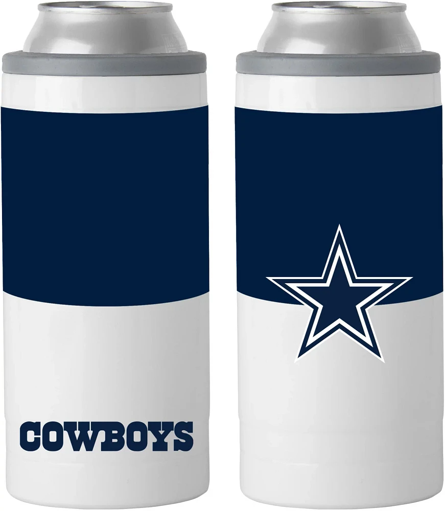 Logo Dallas Cowboys Colorblock 12 oz Slim Can Coolie                                                                            