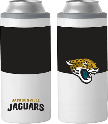 Logo Jacksonville Jaguars Colorblock 12 oz Slim Can Coolie                                                                      