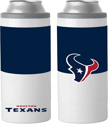 Logo Houston Texans Colorblock 12 oz Slim Can Coolie                                                                            