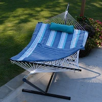 Algoma Cotton Rope Hammock Stand, Pad and Pillow Combination