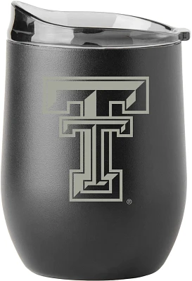 Logo Texas Tech University 16 oz Black Powder Curved Tumbler                                                                    