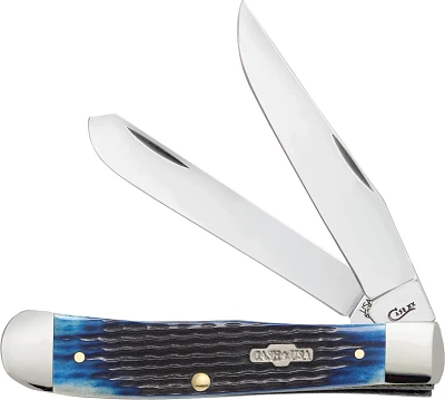 WR Case & Sons Cutlery Co Blue Bone Trapper Knife                                                                               