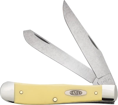 WR Case & Sons Cutlery Co Yellow Synthetic CV Trapper                                                                           