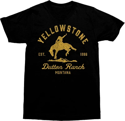 Changes Men's Yellowstone Bucking Bronco Graphic T-shirt