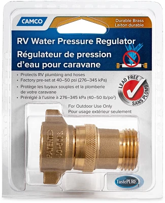Camco Brass Water Pressure Regulator                                                                                            