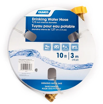 Camco TastePUE 10 ft Boat and RV Drinking Water Hose                                                                            