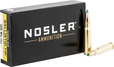 Nosler Ballistic Tip 308 WIN 150-Grain Rifle Ammunition                                                                         