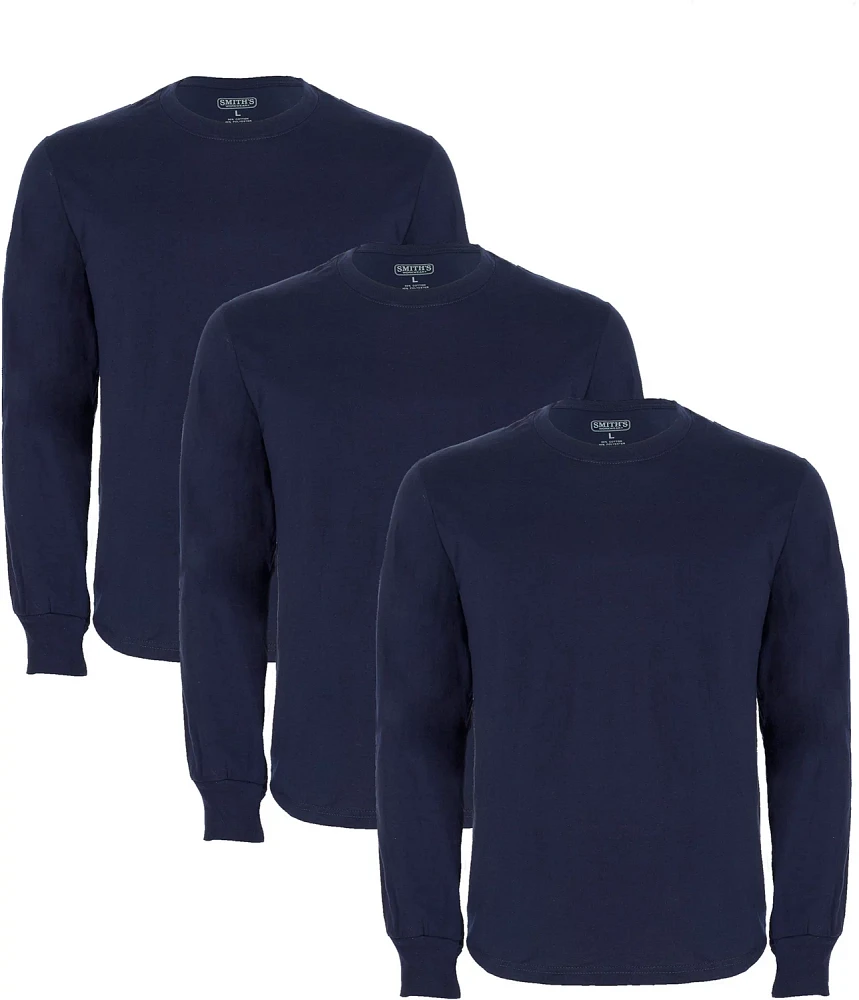 Smith's Workwear Men's Quick Dry Crew Neck T-shirts 3-Pack