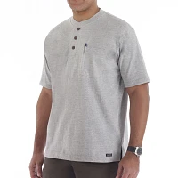 Smith's Workwear Men's Extended Tail Pocket Gusset Henley Shirt