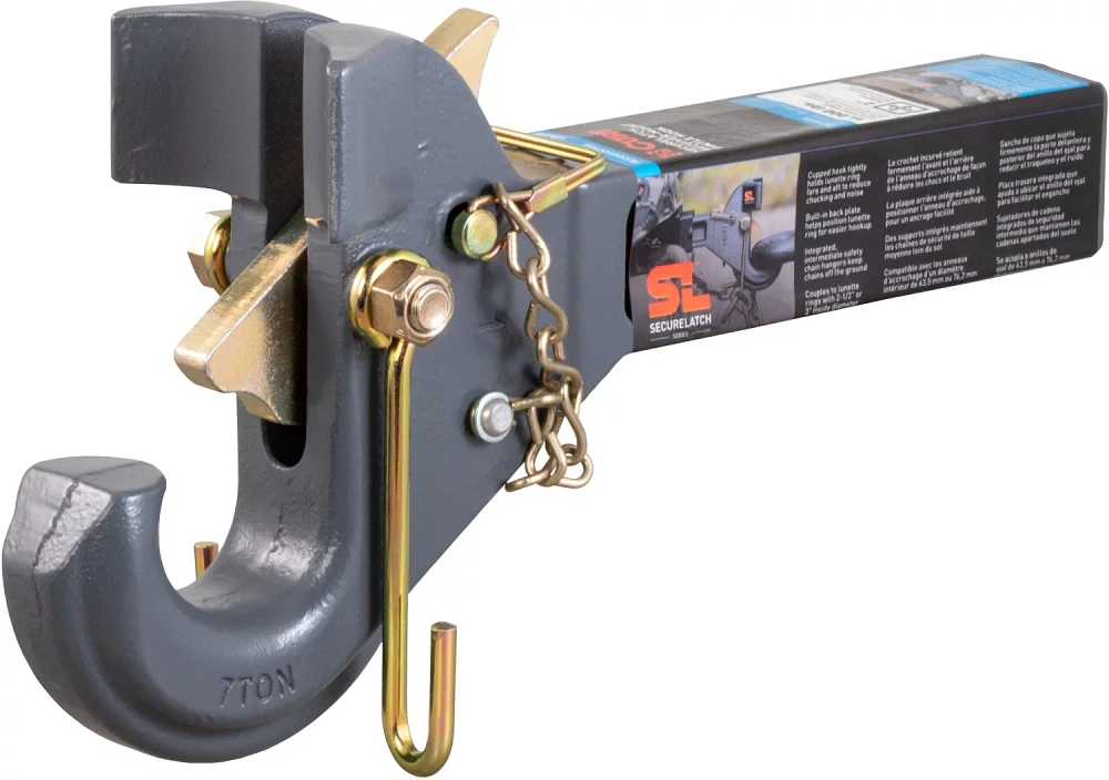 CURT SecureLatch Receiver-Mount Pintle Hook                                                                                     