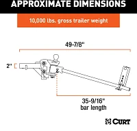 CURT TruTrack Weight Distribution Hitch                                                                                         
