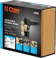 CURT 14,000 lb Adjustable Channel Mount with Dual Ball                                                                          