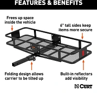 CURT 60 in x in Folding Cargo Carrier