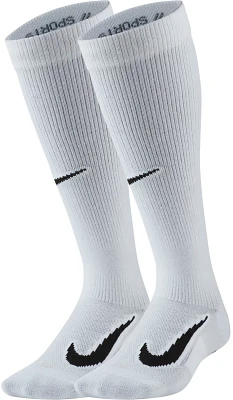 Nike Kids’ Multisport Swoosh Over the Calf Socks 2 Pack                                                                       